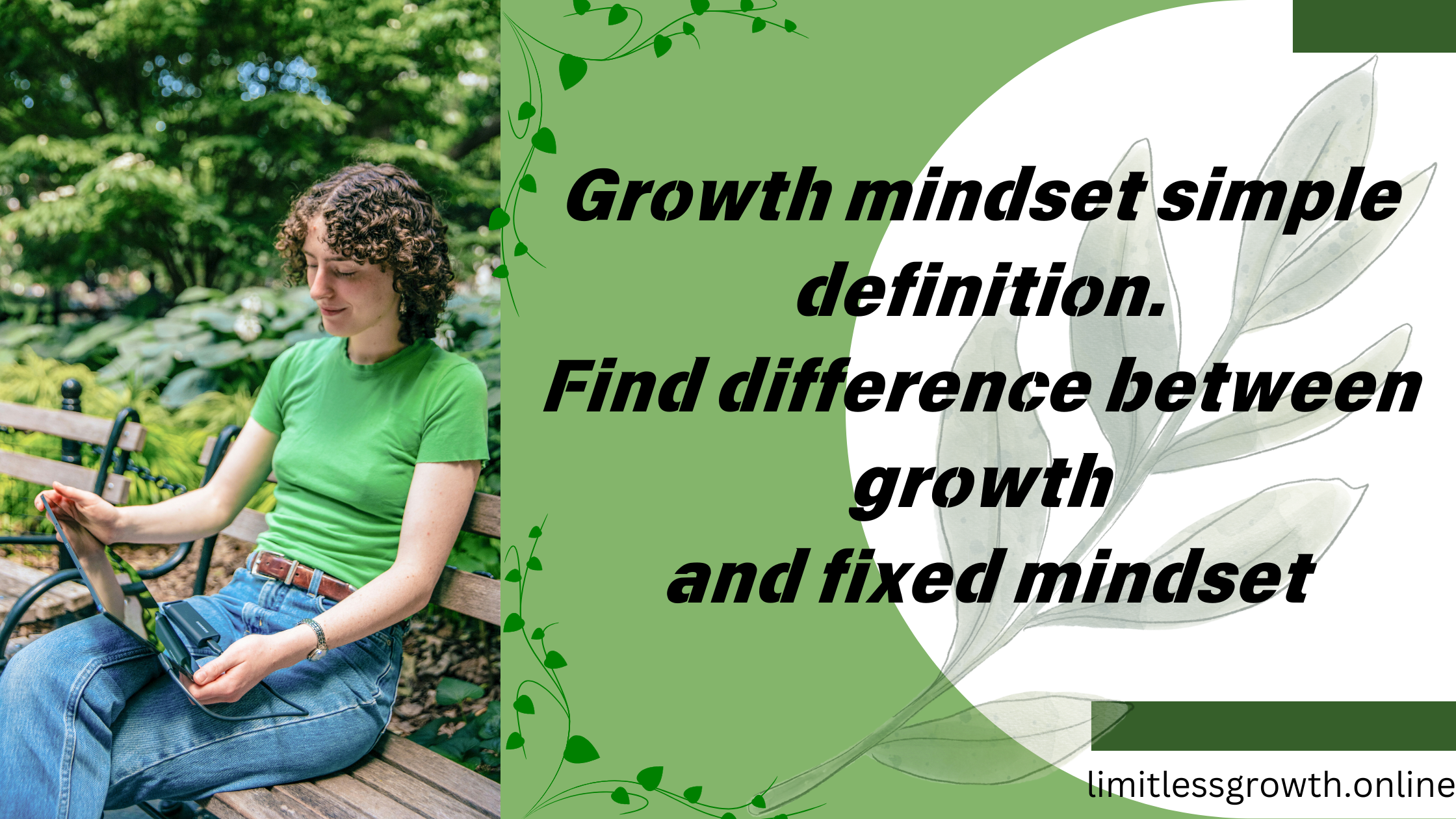 Simple definition of growth mindset